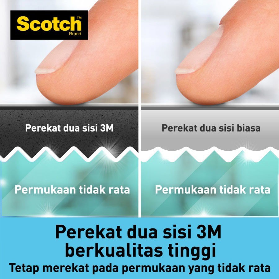 

JAMIN MURAH !!!3M Scotch Clear Double Tape 410-S19 Mounting Tape Super Kuat Extra Strong(BISA LANGSUNG ORDER)