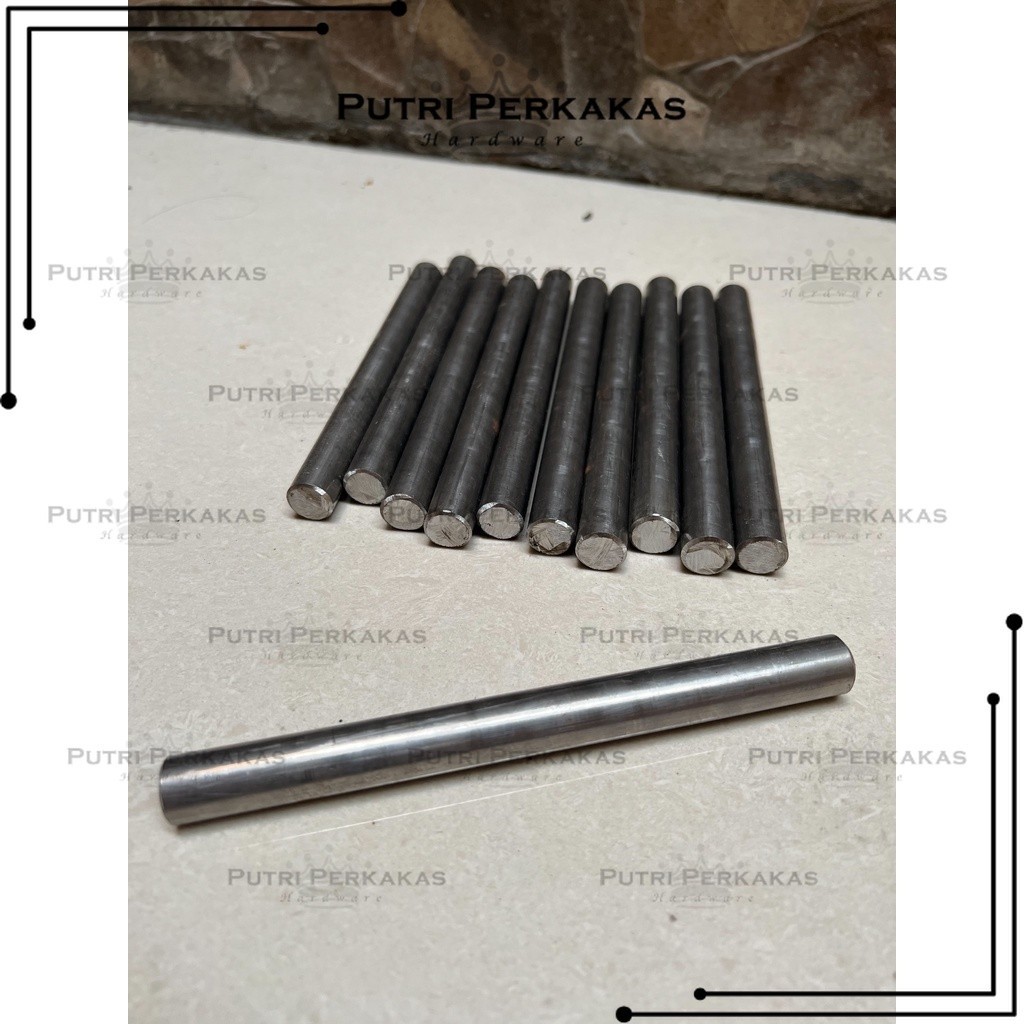 AS Roda Gerobak Pasir panjang 17 cm diameter 1.5 cm | As Roda Gerobak Sorong | As Roda Gerobak Tanga