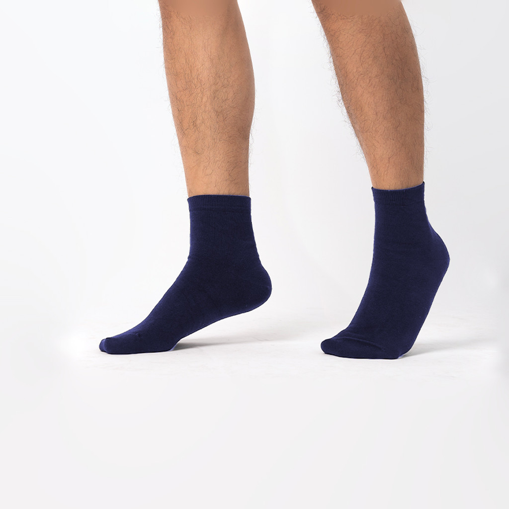 MUNDO CLASSIC ANTI BACTERIA Men Casual Basic Ankle Sock - Kaos Kaki Kasual Pria Polos Pendek Anti Ba