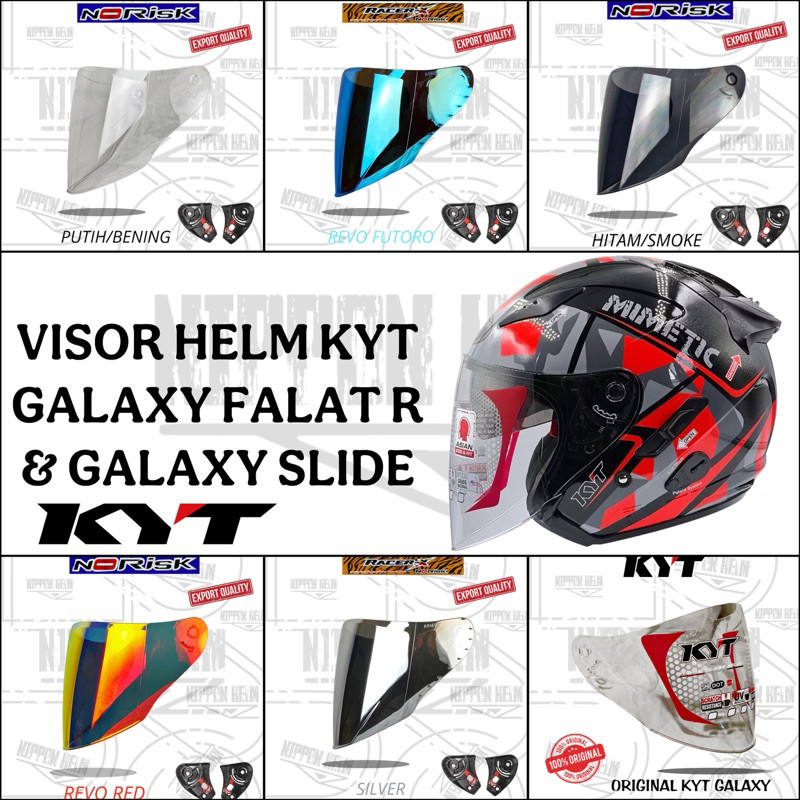 KACA HELM KYT GALAXY SLIDE & GALAXY FLAT R.
