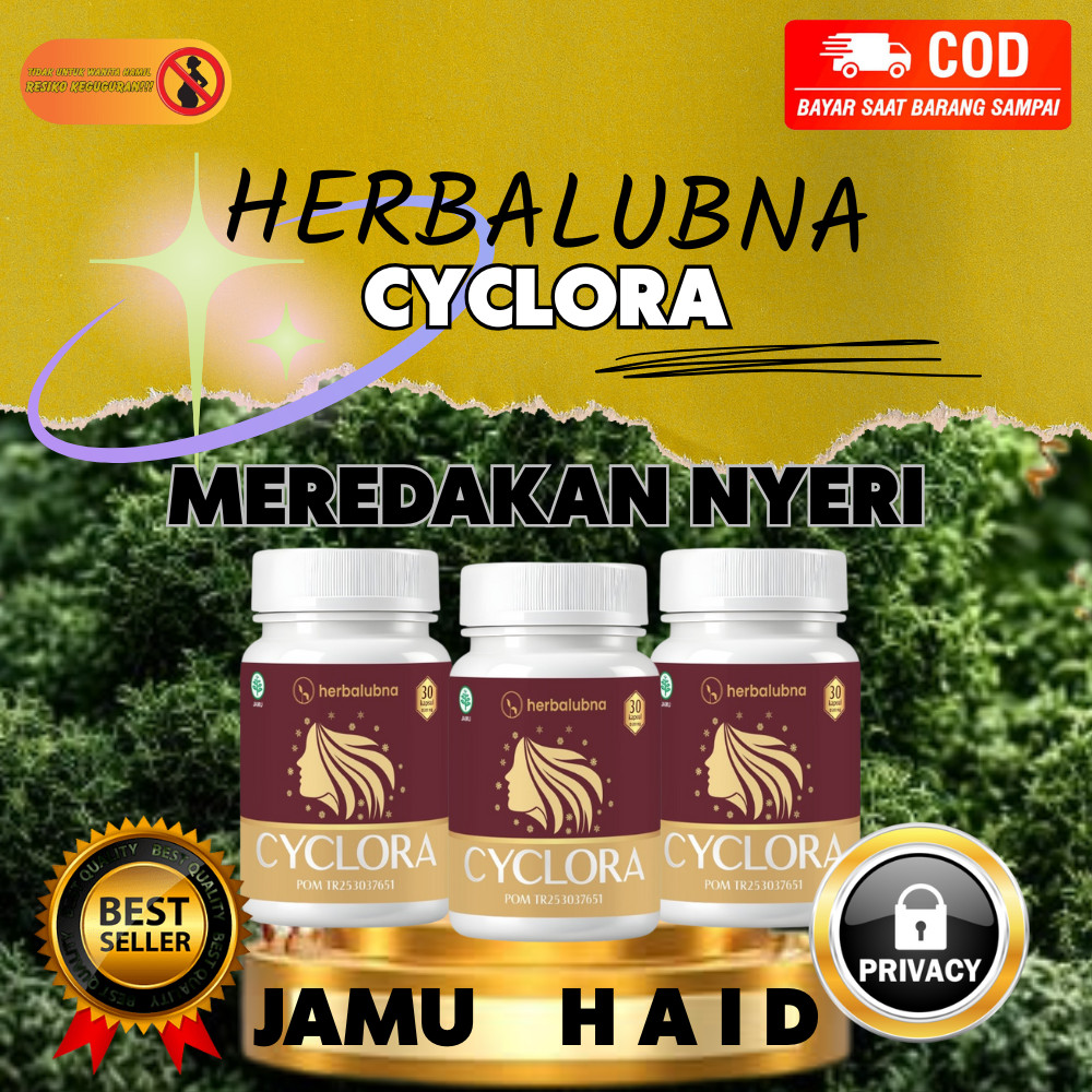 Herbalubna Cyclora – Pelancar Haid Aman & Alami