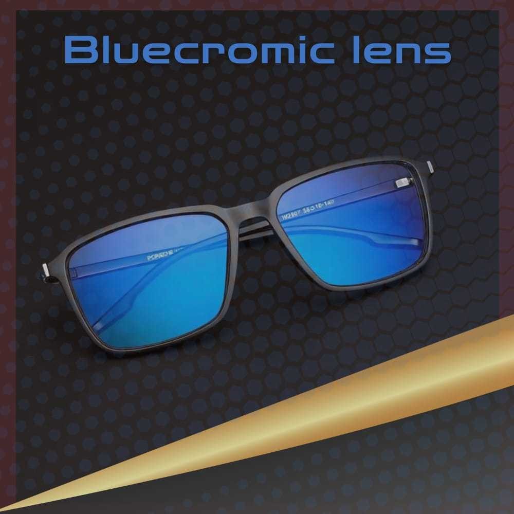 PORSCHE Kacamata Minus Pria Bluecromic Retro Kotak Besar Kaca Mata Gaya Keren Kaca Mata Anti Radiasi