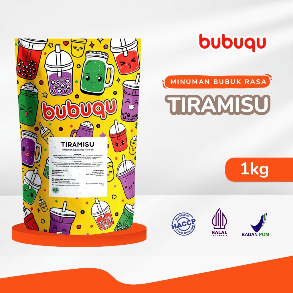 

NEW SALE Powder Drink Tiramisu Latte Bubuqu 1 Kg - Bubuk Minuman Tiramisu Susu