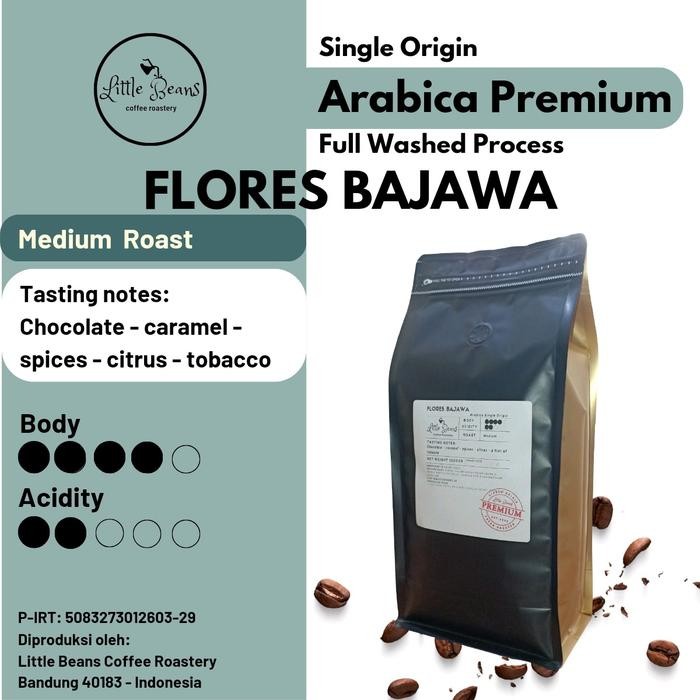 

Kopi Arabica/Arabika Flores Bajawa 800gr/400gr/200gr Biji/Bubuk - 200gr, Biji