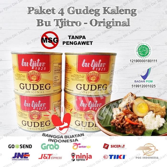 

[TERLARIS] Gudeg Kaleng Bu Tjitro Paket Hemat Varian Original 100% Asli Produksi[TERLARIS ]