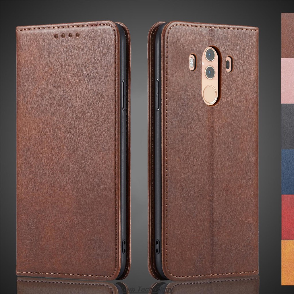 Magnetic attraction Leather Case for Huawei Ascend Mate 10 Pro 6.0" Holster Flip Cover Case Wallet P
