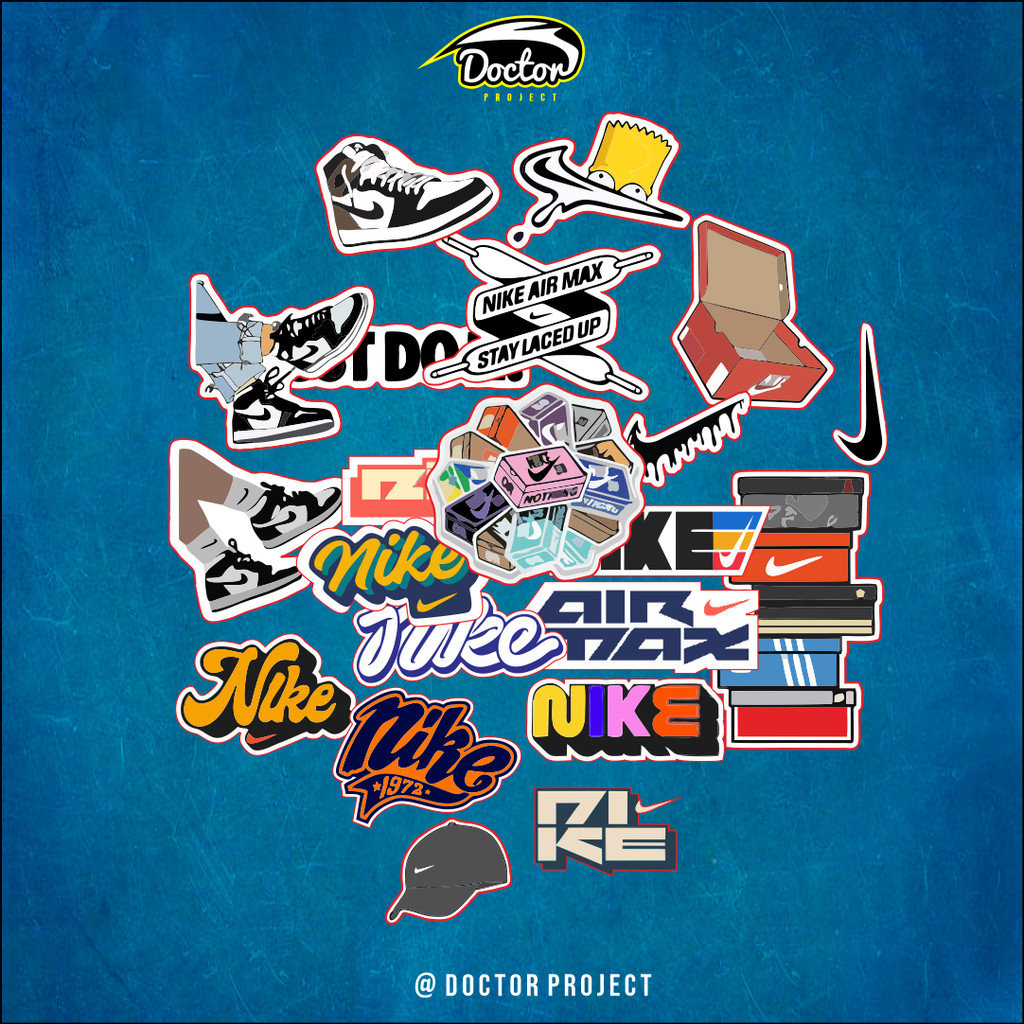 

stiker aesthetic hypebeast brand case hp || stiker nike sticker nike air jordan
