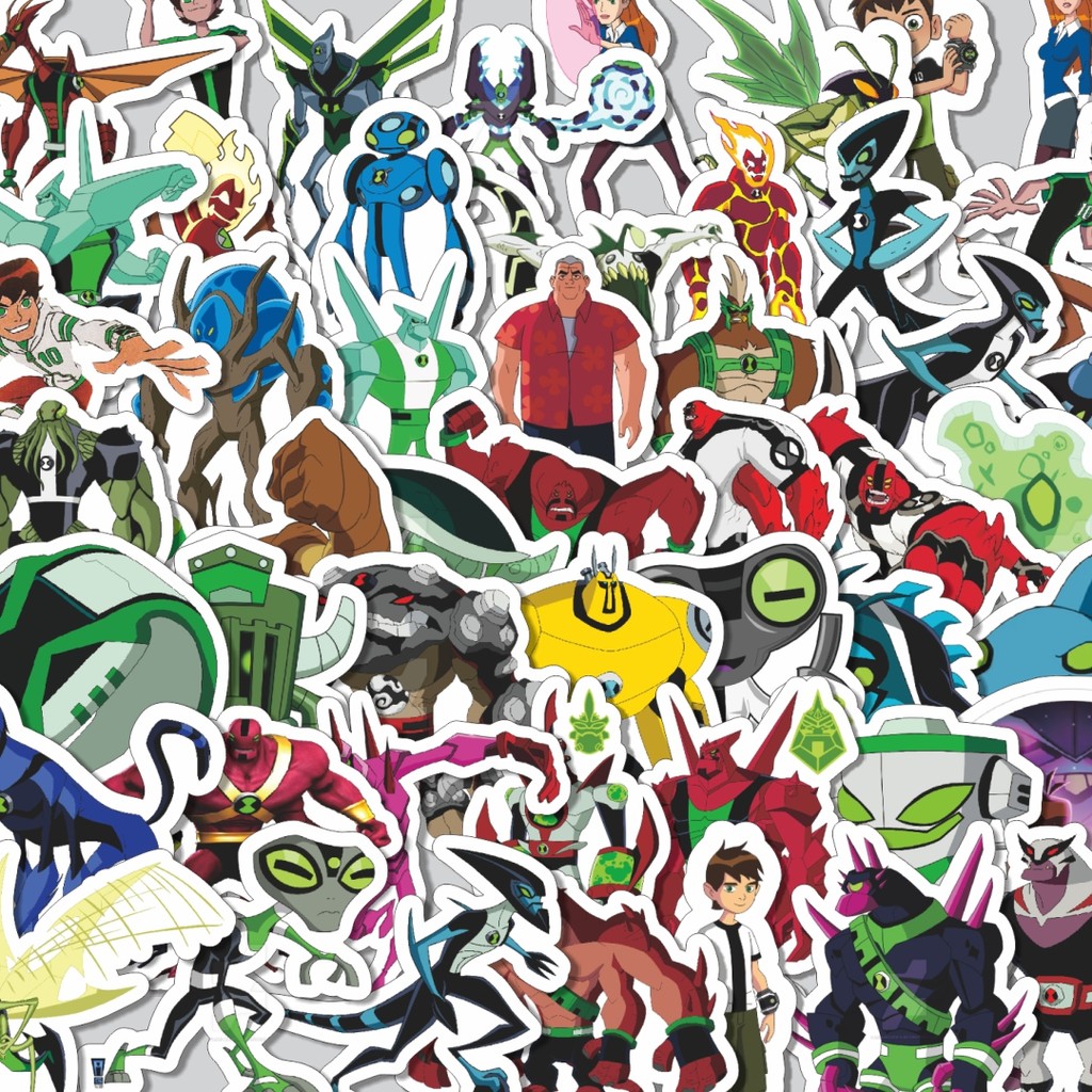 

Stiker Cutting Pack Stiker Kartun Series Ben Ten Karakter Mix Isi 100Pcs Series Aesthetic Lucu Keren Untuk Koper Bahan Vynil