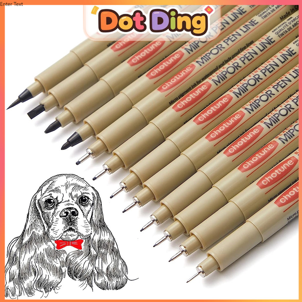 

[DOTDING]Manga Markers Needle Pen Tahan Air Lukisan Tangan Pulpen Outline Sketch Drawing Pens Alat Gambar Teknik Perlengkapan Sekolah Stationery Set Art Kawaii