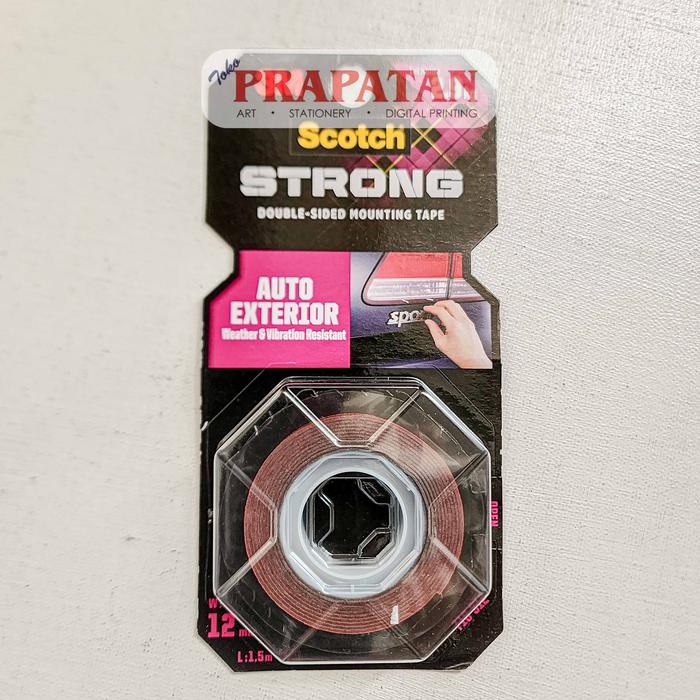 

Scotch Strong Double Sided Mounting Tape | Perekat Dua Sisi | Selotip - 110-S12 INDOOR