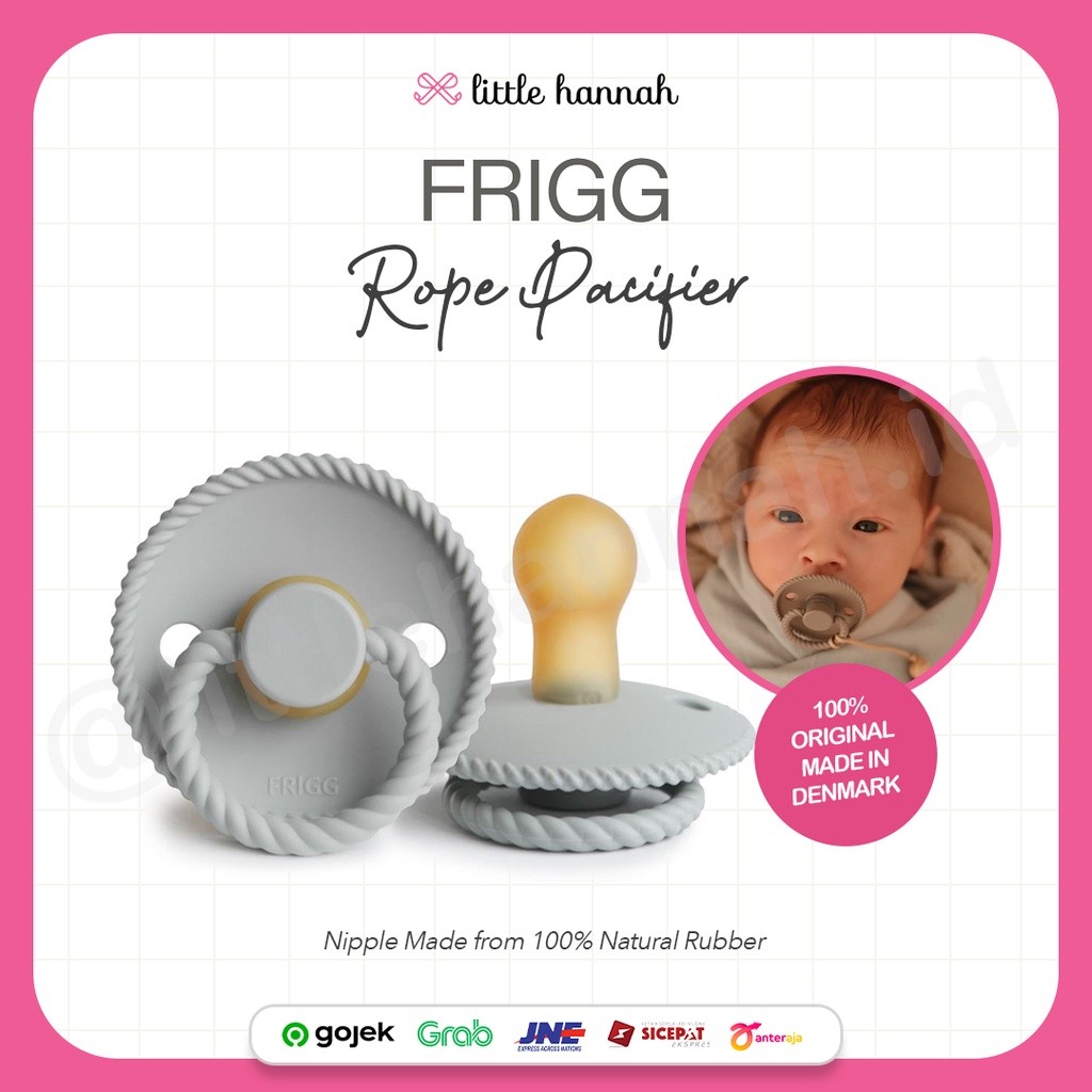 [ORIGINAL] FRIGG Pacifier Latex - Rope / Dot Empeng Latex Aesthetic / Dot Bayi Estetik