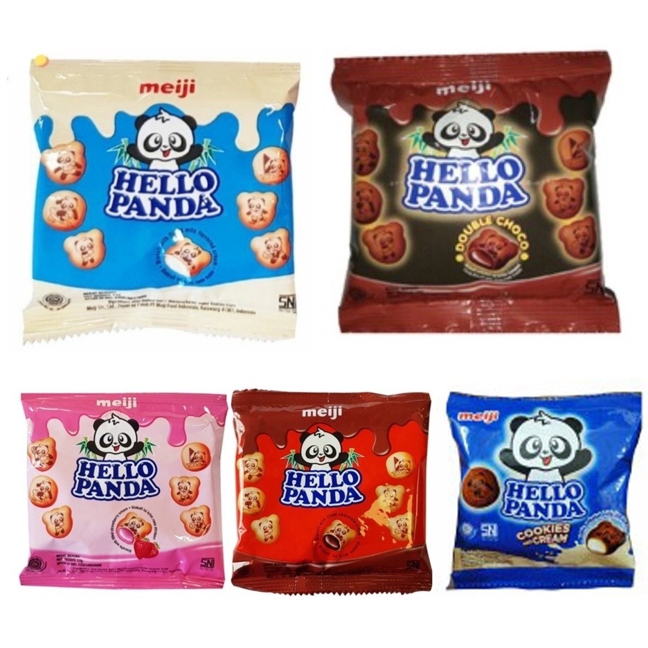 

UG HELLO PANDA Biskuit HELLO PANDA 10x8gr RENTENG HELLO PANDA 45gr PAK BISCUIT HELLO PANDA SG