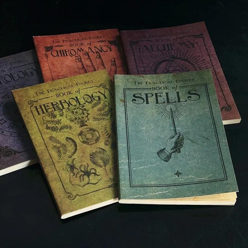 

2025 Charmed Book Herbalism Textbook Astrology Book Vintage Scrapbooking Journal Spell Record Story Spellbook Kids Gift