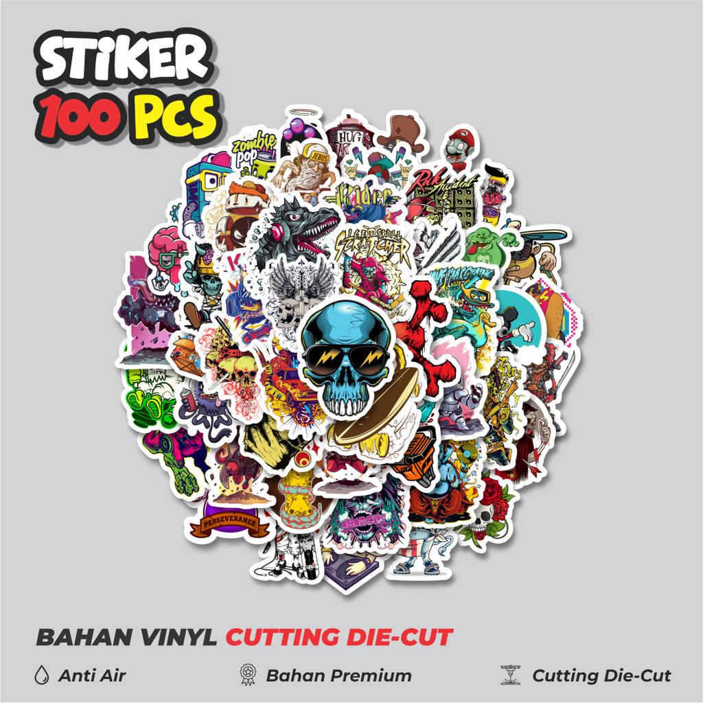 

Terbaru! 50 pcs Stiker Grafiti Retro Art Character 2 Dekorasi Lucu Kreatif untuk Notebook, Skateboard, HP