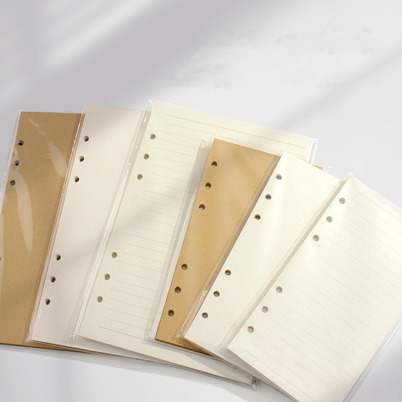 

A5 A6 A7 Loose Leaf Notebook Refill Spiral Binder Inner Page Weekly Monthly To Do Line Dot Grid Inside Paper Stationery