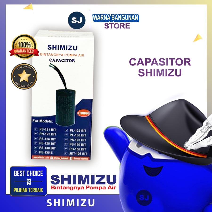 KAPASITOR POMPA AIR SHIMIZU / Sparepart Shimizu 100% Original
