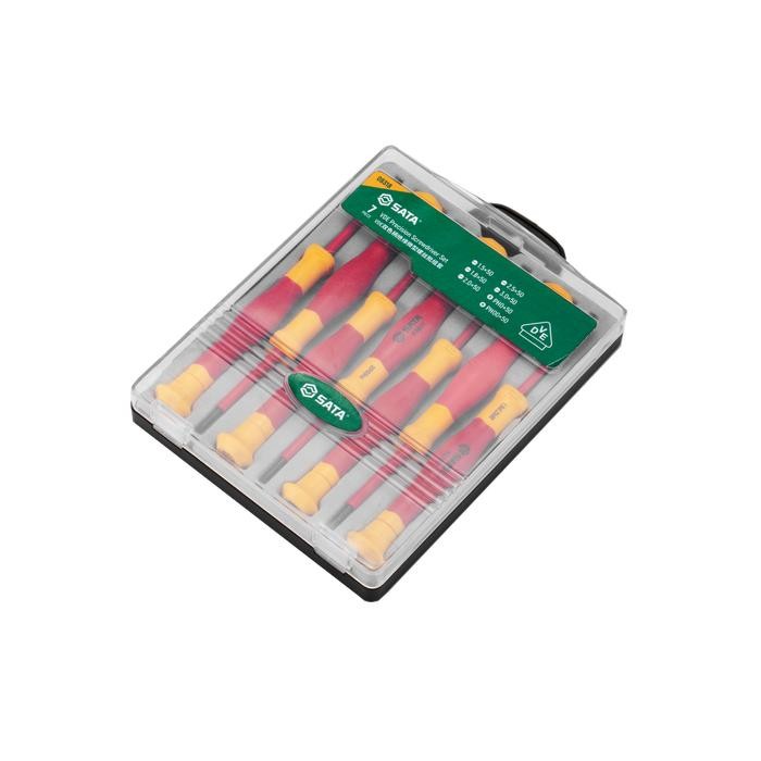 Sata 09318 – Set Obeng Presisi VDE 7 Pcs / 7 Pieces VDE Precision Screwdriver Set
