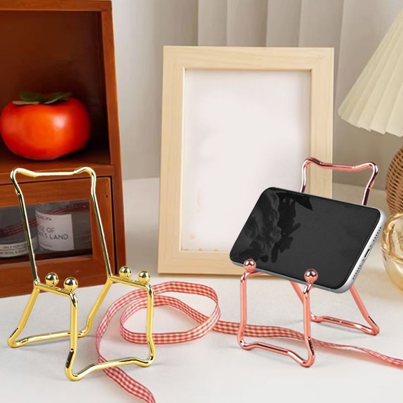 Phone Holder Kursi Logam Mini Stand HP Bentuk Kursi –  Dudukan HP Stands Logam Kreatif Dekorasi Aest