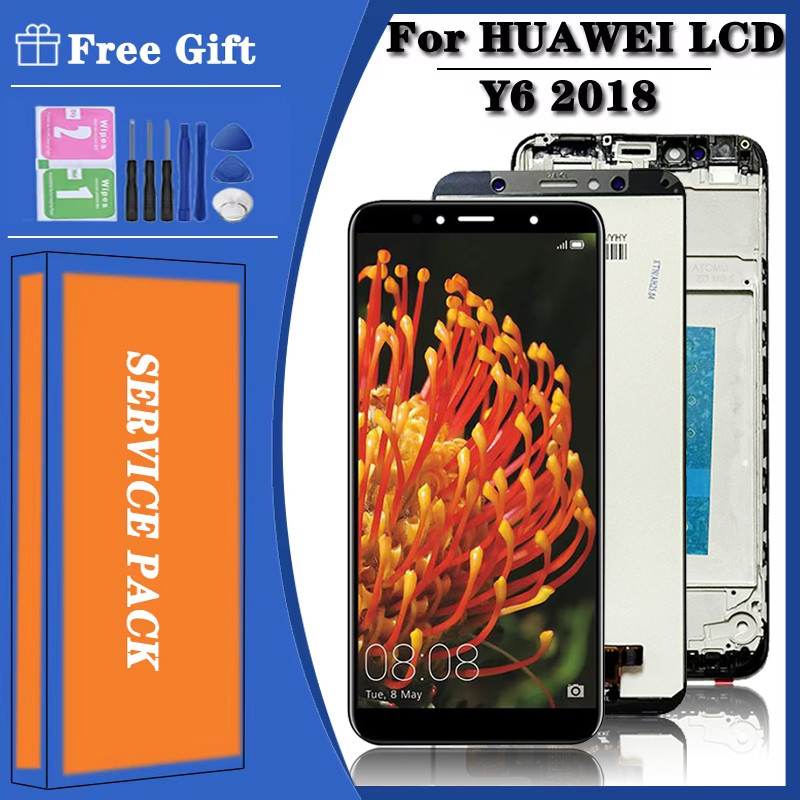Tested For Huawei Y6 2018 LCD Display Tou Screen For Huawei Y6 Prime 2018 LCD Y62018 ATU L11 L21 L22