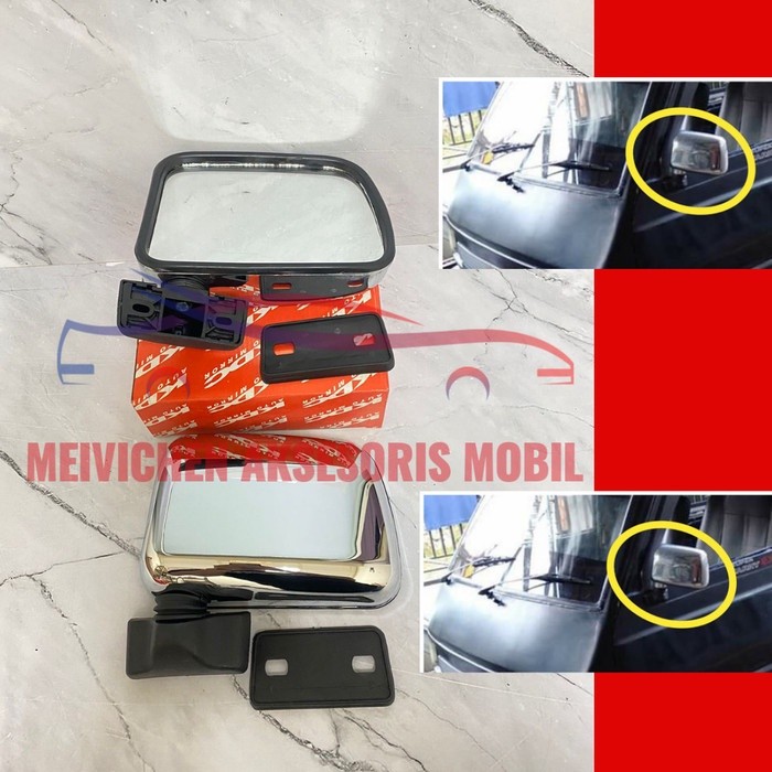 SPION KDC AUTO MIRROR CARRY - JIMMY- L300 - KATANA - ESPASS CHROME 2PC