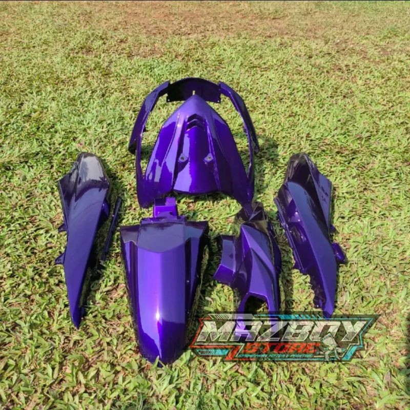 Cover body halus full set beat fi warna ungu custom - fullset body halus beat fi warna ungu custom -
