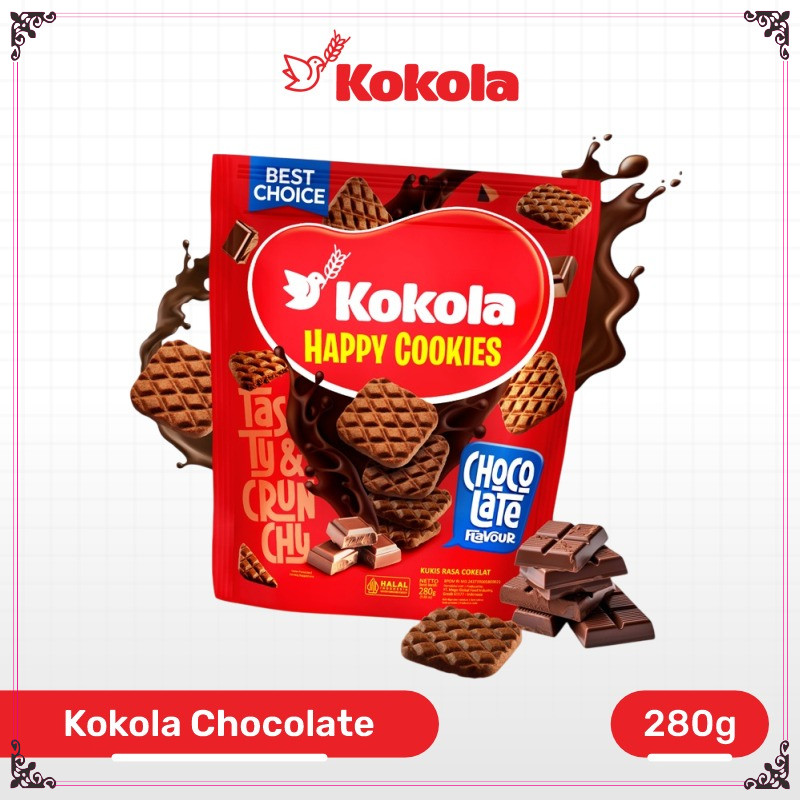 

bagusaw17 Paket 2 Pcs Kokola Pouch Series Cookies Dan Biscuits 280 Gram - Kokola Happy Cookies V1
