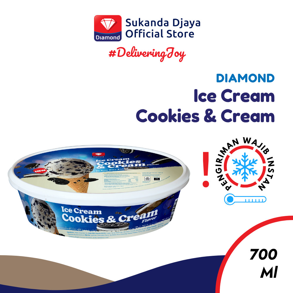 

Diamond Ice Cream Cookies and Cream 700 Ml