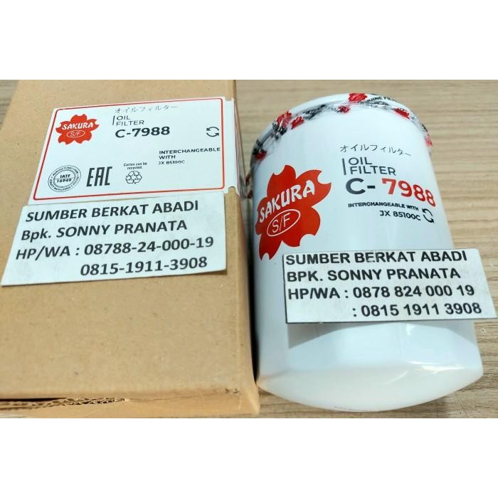 SAKURA C-7988 C7988 C 7988 OIL FILTER JX 85100C JX85100C JX-85100C