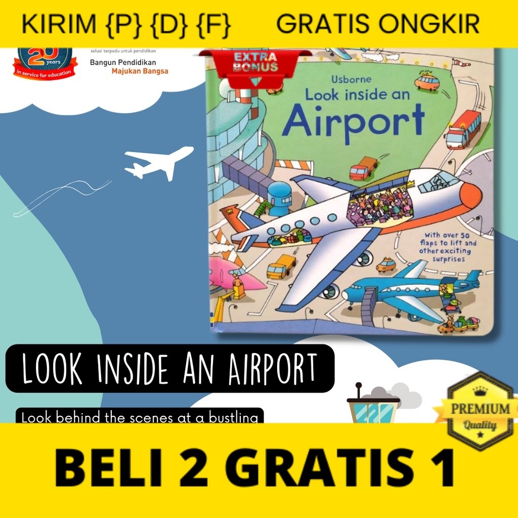 

{P} {D} {F} Look Inside Airport | Buku Cerita Anak | Best Seller