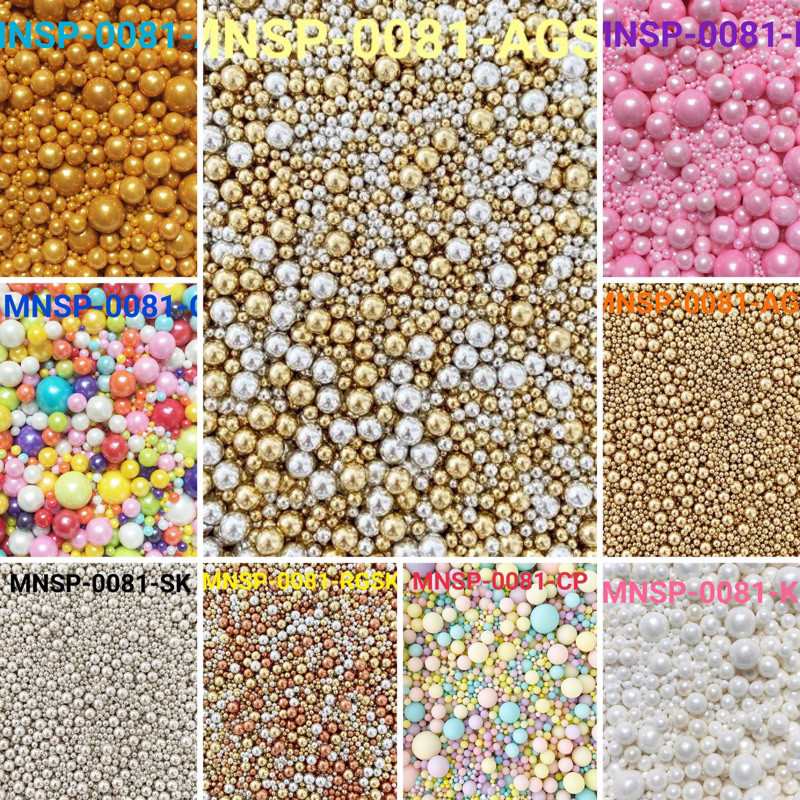 

10gr Hiasan Kue Edible Bisa Dimakan SPRINKLE MUTIARA MIX (TALK)