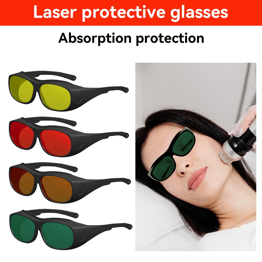 laser glasses 10600nm OD6 Laser Blocking Glasses 450nm 1064nm IPL ND YAG Laser Protective Glasses Go