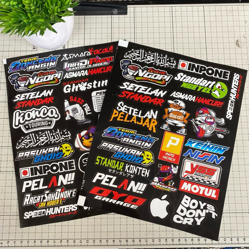

Sticker Hemat All Pack Isi 48 Sticker Keren