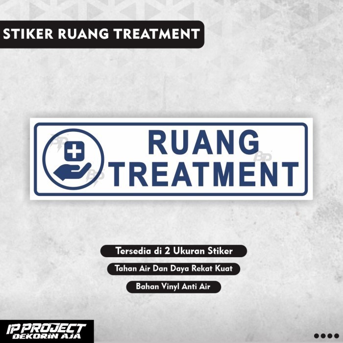 

Stiker Ruang Treatment / Ruang Perawatan / Stiker Klinik / Stiker Rumah Sakit / Stiker Puskesmas