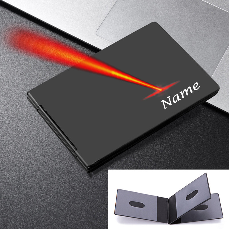 

Aluminum Alloy Card Holder with Names Car Driving Document ID Credit Card Case Driver License Cover Travel Pass Purse