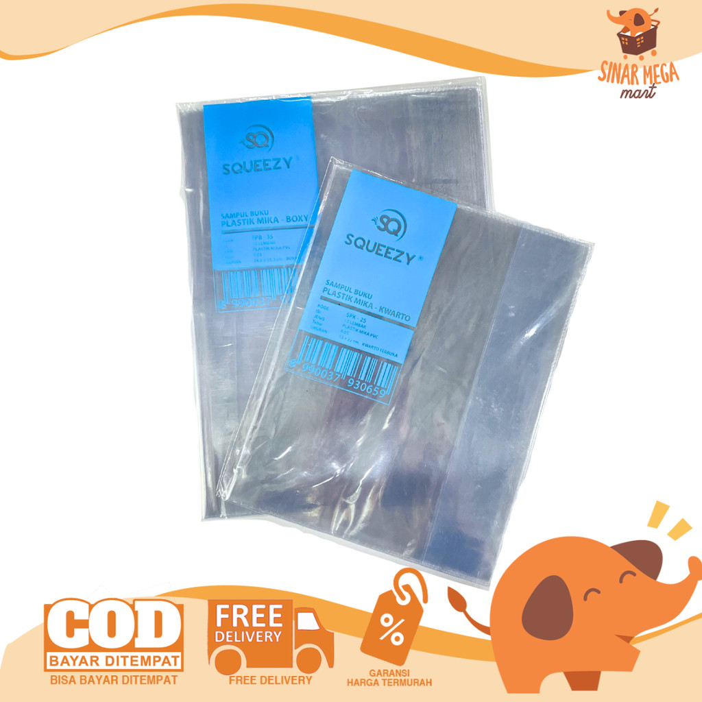 

Squeezy Sampul Buku Plastik Mika Kwarto Dan Boxy