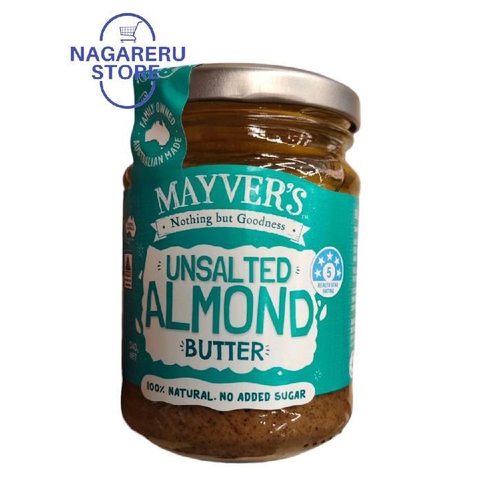 

Mayver's unsalted almond butter 100% natural no added sugar 240gr