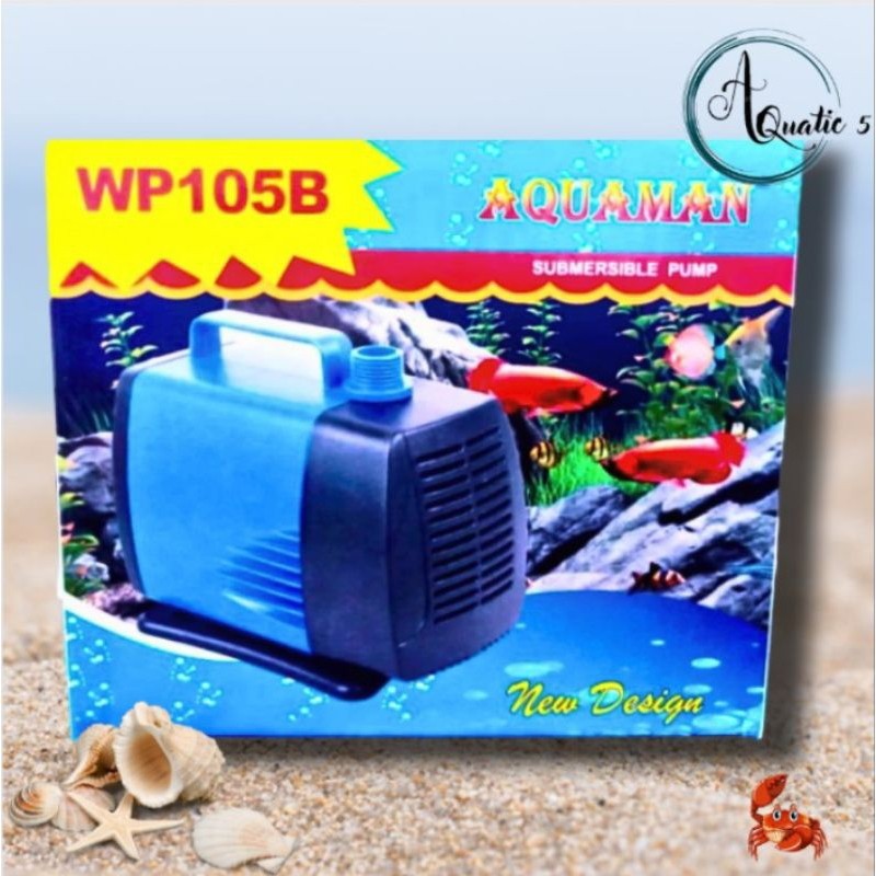 PROMO MURAH POMPA KOLAM HIDROPONIK AQUAMAN WP 105B
