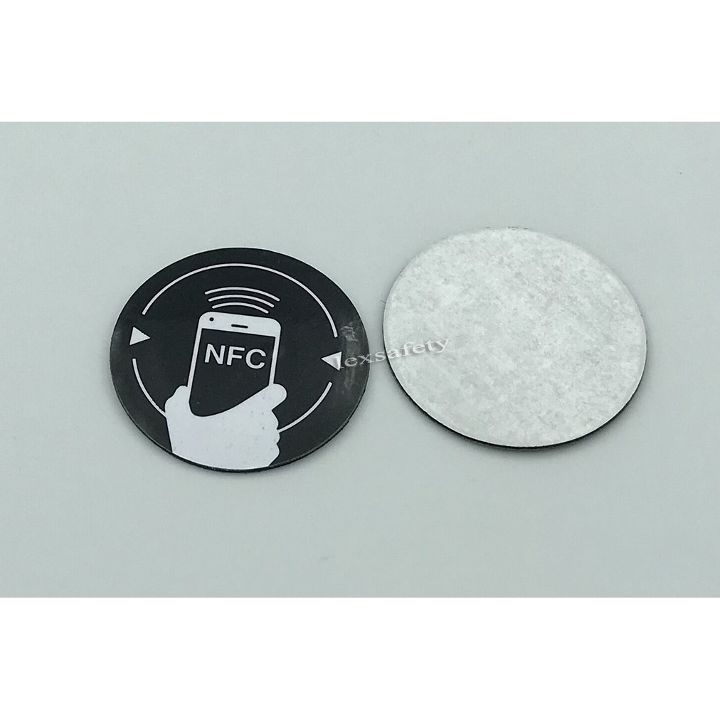 

500PCS/Lot 30mm Diameter Customized Logo Printing ISO14443A Adhesive Antimetal RFID Label Sticker Anti-Metal NFC213 NFC Tag