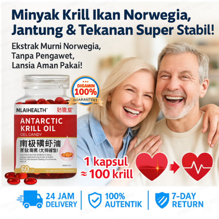 COD⭐Beli 1 Gratis 2⭐Minyak Ikan Krill Antartika/Minyak Krill Antartika Original/ Minyak Krill Antart