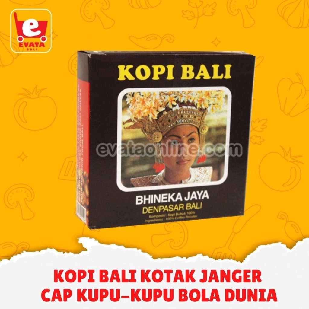 

Ready KOPI BALI CAP KUPU KUPU BOLA DUNIA 250GR KOTAK JANGER
