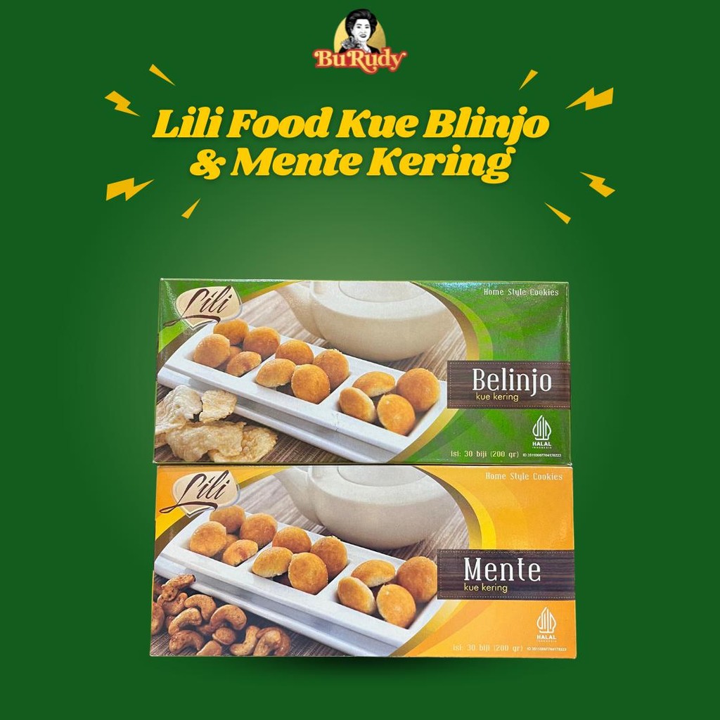 

LiliFood Kue Kering Tradisional 200gr – Varian Blinjo & Mente Renyah Lezat Cocok Untuk Oleh-Oleh | Isi 30pcs