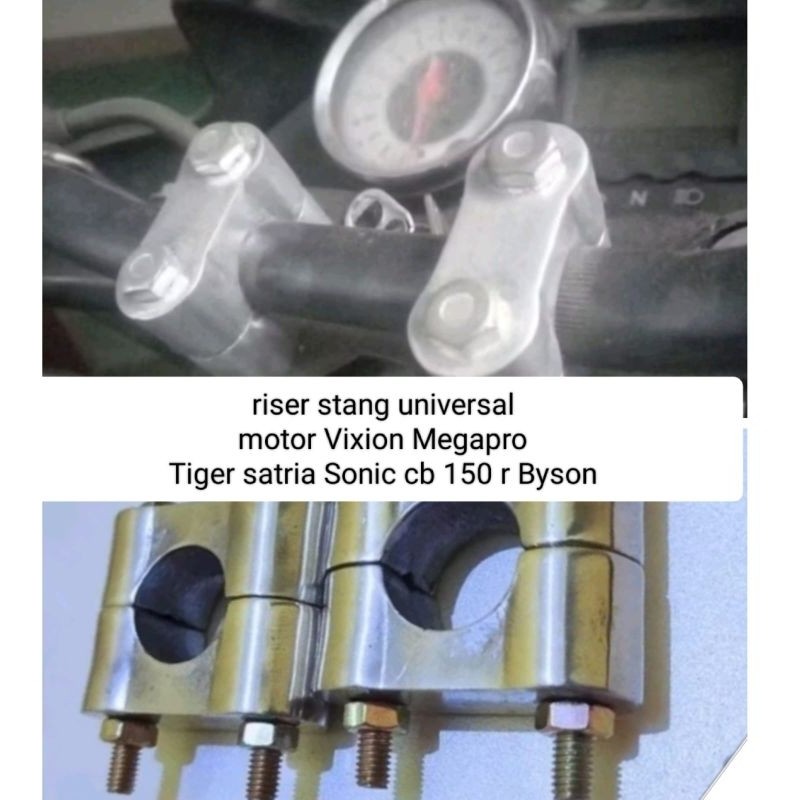raiser stang  / pangkon klem stang universal motor Vixion Megapro Tiger satria sonic cb 150R Byson