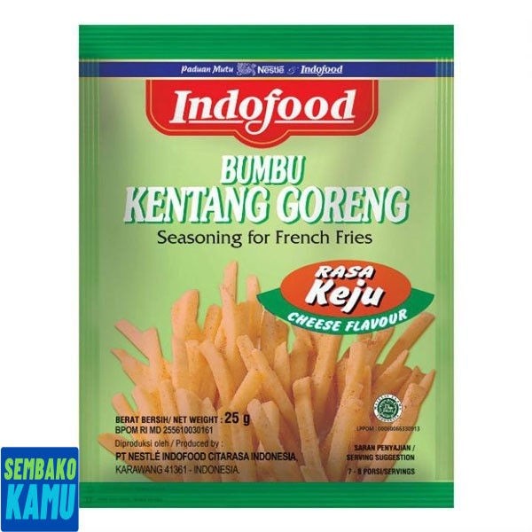 

Indofood Bumbu Kentang Rasa Keju 25 gr