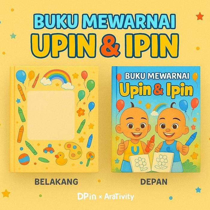 

DpinxAaTivityBuku Gambar Mewarnai [ UPIN IPIN ] Anak Karakter Lucu – Edukasi & Hiburan Kreatif | Buku Aktivitas Belajar Menggambar untuk PAUD TK SD - A4