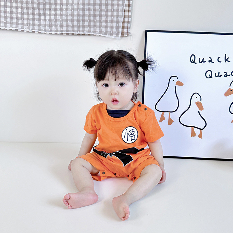SB Baju Bayi Anak Cowok Cewek Baju JUMPER BABY Son Goku Dragon Ball Jumpsuit Kostum Bayi