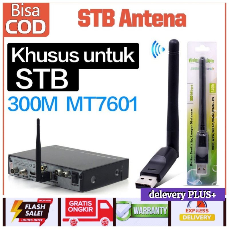 Dongle Wifi MT7601 Adepter Wireless STB MT 7601 Receiver Antena Stick set Top Box polytron mt7601 ja
