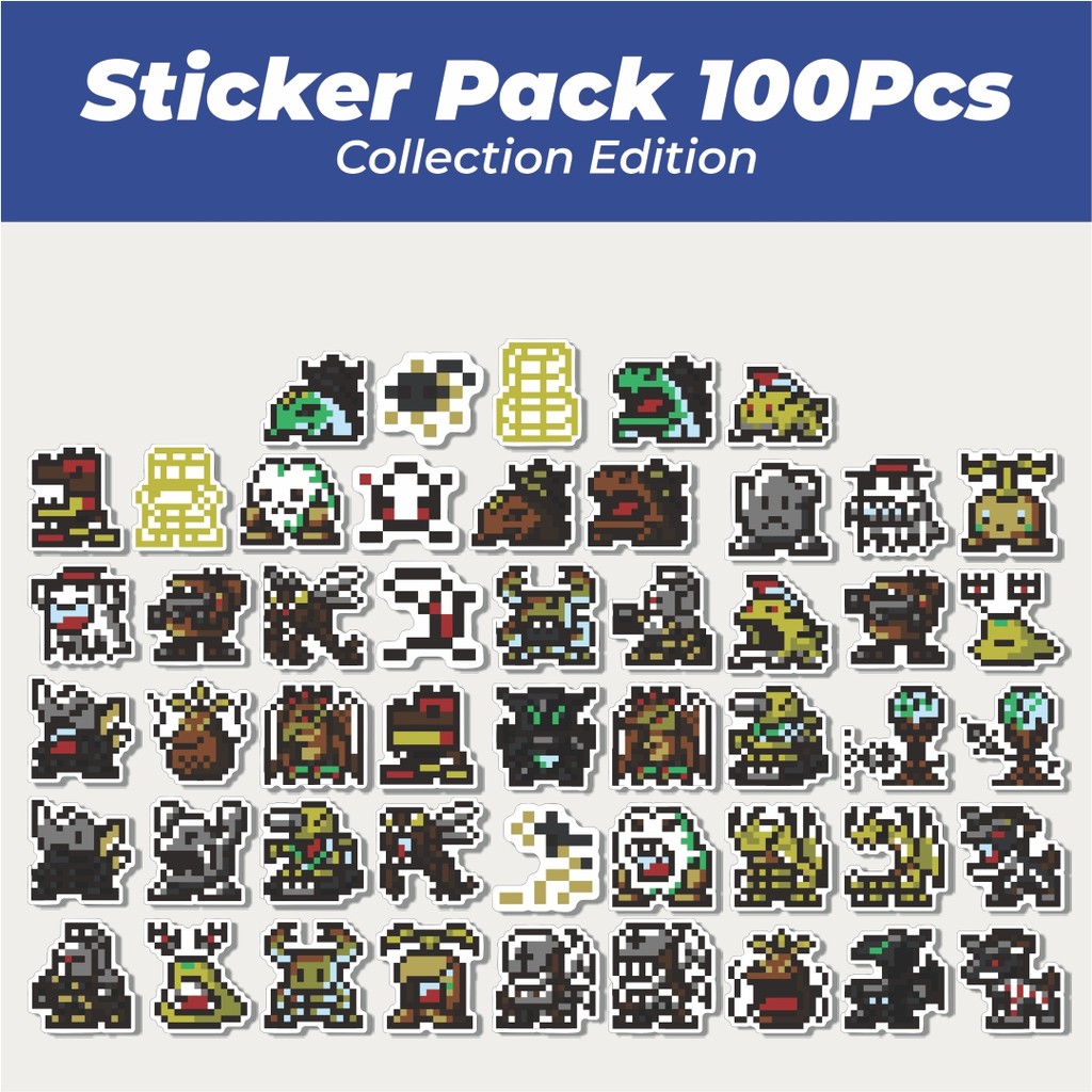 

Hot Stiker Pixel Digimon V41 Lucu Anti Air Stikers Berperekat Waterproof Sticker Decal Buat Motor Helm Buku Journal Koper Casing HP Laptop Botol Minum