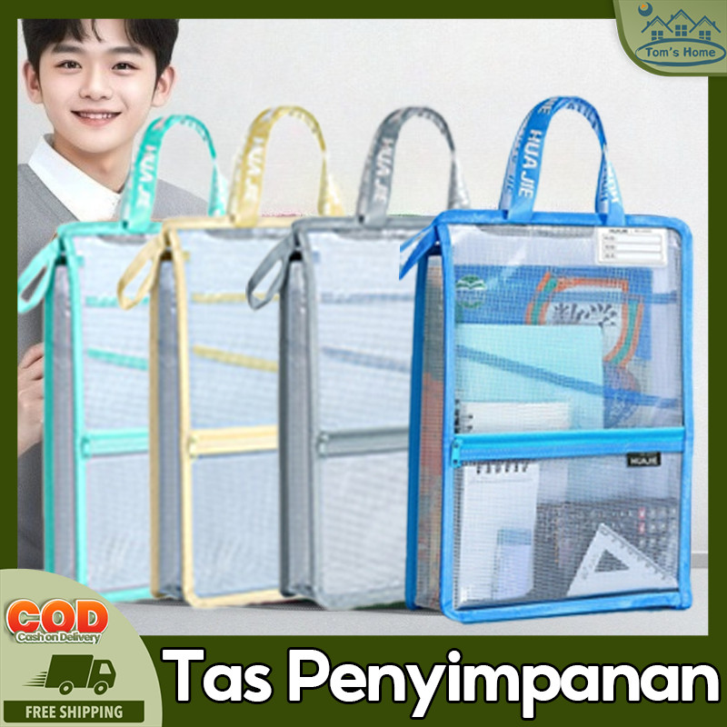 

Tas Penyimpanan Dokumen Transparan / Tas Klasifikasi Buku Teks / Tas Penyimpanan Tahan Air Multifungsi