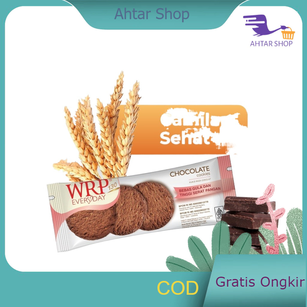 

WRP Cookies Coklat 30g Biskuit Diet Every Day Ahtar Shop