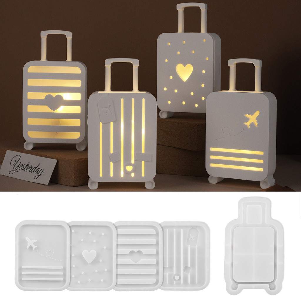 

Suitcase Silicone Craft Mold Resin Tools Cupcake Baking Mould Fondant Cake Decorating Tools ﻿Home Decoration DIY